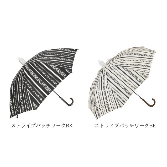 【歌舞伎切り継ぎWI・長傘】 傘 レディース 通販 長傘 グラスファイバー 60cm カバー付き スライド スライド傘 エチケット エチケット傘 ジャンプ傘 撥水カバー付き 撥水 雨具 雨傘 ビジネス 通勤 通学 プレゼント