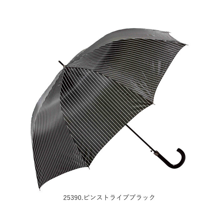 【25340.格子ベージュ・長傘70cm】 傘 メンズ ジャンプ 通販 大きい 70cm グラスファイバー骨 丈夫 ワンタッチ ジャンプ 雨傘 紳士傘 ブラック ネイビー おしゃれ 通勤 通学 雨の日 かさ カサ