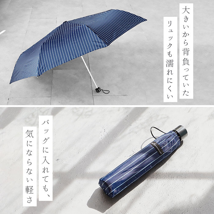 【22470.ピンストライプブラック・折傘60cm】 折りたたみ傘 メンズ 大きい 通販 おしゃれ 60cm  8本骨 紳士 折り畳み傘 軽量 雨傘 無地 ブラック ネイビー チェック シンプル ストライプ 携帯 傘 かさ カサ メンズ雨傘