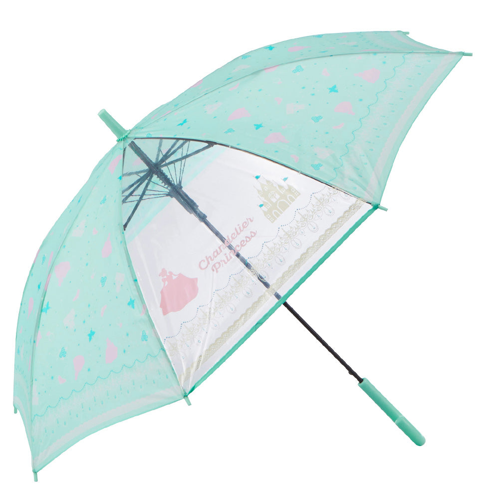 【ミント・28380.プリンセス】 傘 子供用 女の子 通販 長傘 キッズ 55cm かわいい amusant sous la pluie グラスファイバー骨 雨傘 軽量 おしゃれ 可愛い ジュニア 子ども傘 丈夫 女子 女児 小学生 登校 小学校 通学