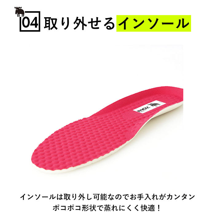 【WHITE・L約24cm】 レインブーツ レディース moz 通販 モズ レインシューズ MZ-8416 スニーカー おしゃれ 通勤 通学 レインスニーカー 晴雨兼用 雨靴 滑りにくい 防水設計 履きやすい 歩きやすい ローカット