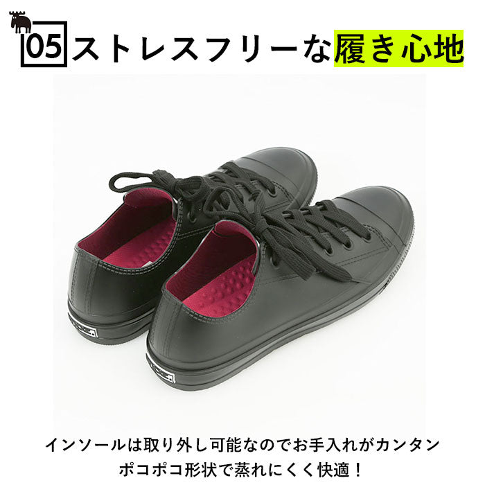 【WHITE・L約24cm】 レインブーツ レディース moz 通販 モズ レインシューズ MZ-8416 スニーカー おしゃれ 通勤 通学 レインスニーカー 晴雨兼用 雨靴 滑りにくい 防水設計 履きやすい 歩きやすい ローカット