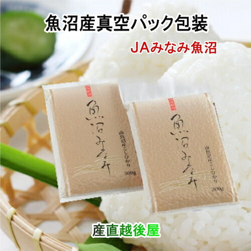 【送料込み】令和５年産 コシヒカリ 魚沼産 新潟県 南魚沼 JAみなみ魚沼農協特Ａ地区 南魚沼産 コシヒカリ真空パック包装 300g 10個セット