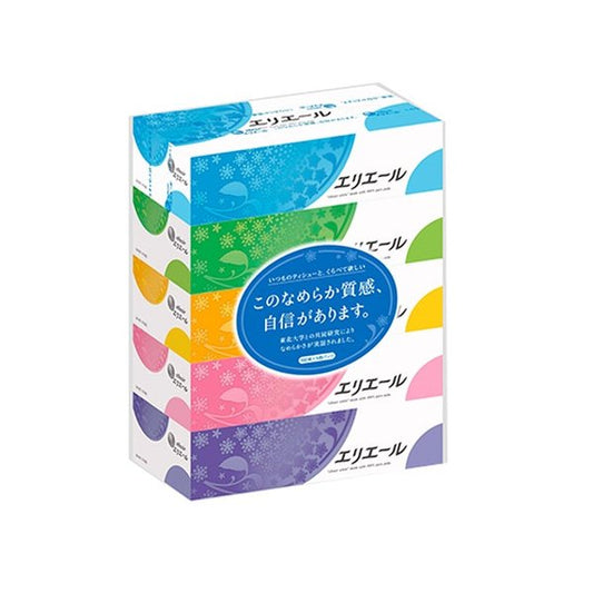 箱ティッシュ エリエール ティッシュ180W 5箱Ｘ12パック