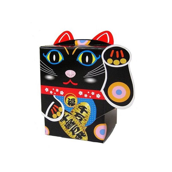 箱ティッシュ 招き猫ティッシュ 黒 40W 100個 年末年始
