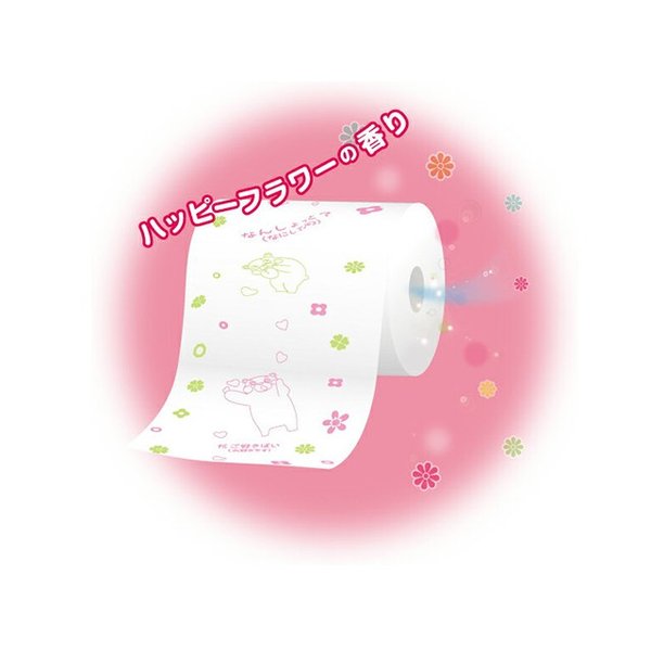 トイレットペーパー 丸富製紙 くまモン 3枚重ね 17m 12ロールＸ8パック