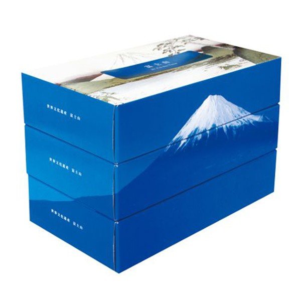 箱ティッシュ 世界文化遺産 富士山ティッシュ150W 3個パックＸ20個 HS0315