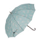【シルエットキャットSMOKEGREEN】 傘 レディース ジャンプ 通販 55cm グラスファイバー 12本骨 長傘 雨傘 雨具 丈夫 natural basic ナチュラルベーシック かさ カサ 婦人傘 花 星 猫 雨グッズ レイングッズ