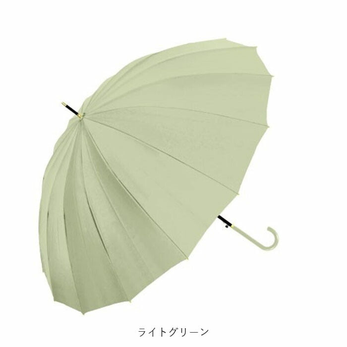 【NAVY・傘】 傘 レディース ジャンプ 通販 メンズ 55cm グラスファイバー 16本骨 長傘 雨傘 多骨傘 雨具 丈夫 natural basic ナチュラルベーシック かさ カサ 婦人 紳士 雨グッズ レイングッズ