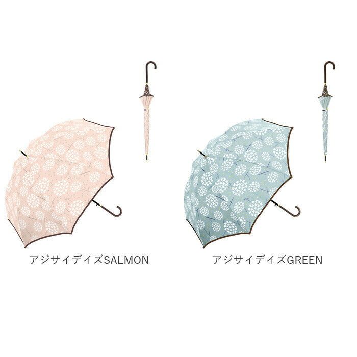 【ユージュアルボーダーBLGRAY・レディース長傘】 長傘 レディース おしゃれ 通販 58cm ジャンプ傘 グラスファイバー骨 丈夫 傘 かわいい ベーシック きれいめ 上品 プチギフト 通勤 通学 婦人傘 女性用 かさ Natural basic