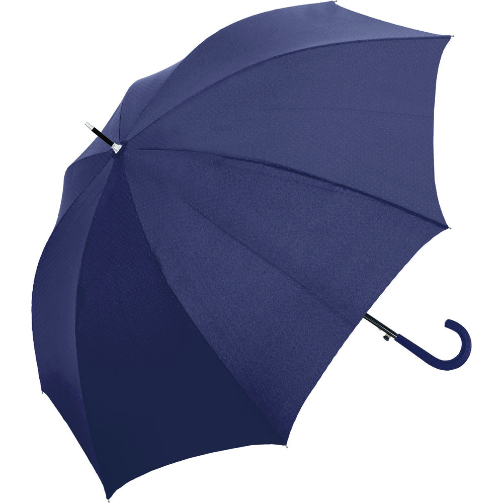 【NAVY】 雨傘 レディース 長傘 おしゃれ 通販 傘 かさ ジャンプ ワンタッチ ジャンプ傘 58cm グラスファイバー骨 Natural basic ナチュラルベーシック おしゃれ シンプル 無地 艶消し手元 MUJI