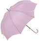【パープル・傘】 Natural Basic ナチュラルベーシック 傘 通販 60cm レディース 長傘 雨傘 晴雨兼用傘 花びら傘 ワンタッチ傘 ジャンプ傘 かさ カサ フレラ グラスファイバー骨 おしゃれ かわいい