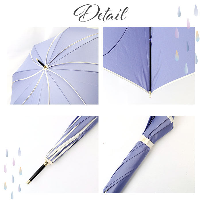 【パープル・傘】 Natural Basic ナチュラルベーシック 傘 通販 60cm レディース 長傘 雨傘 晴雨兼用傘 花びら傘 ワンタッチ傘 ジャンプ傘 かさ カサ フレラ グラスファイバー骨 おしゃれ かわいい