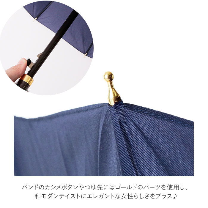 【730007桜舞姫PURPLE・傘】 長傘 レディース おしゃれ 通販 16本骨 55cm 桜舞姫 濡れると柄が浮き出る ジャンプ傘 花柄 フラワー 桜 グラスファイバー骨 丈夫 かわいい 通勤 通学 プチギフト 婦人傘 女性用 傘