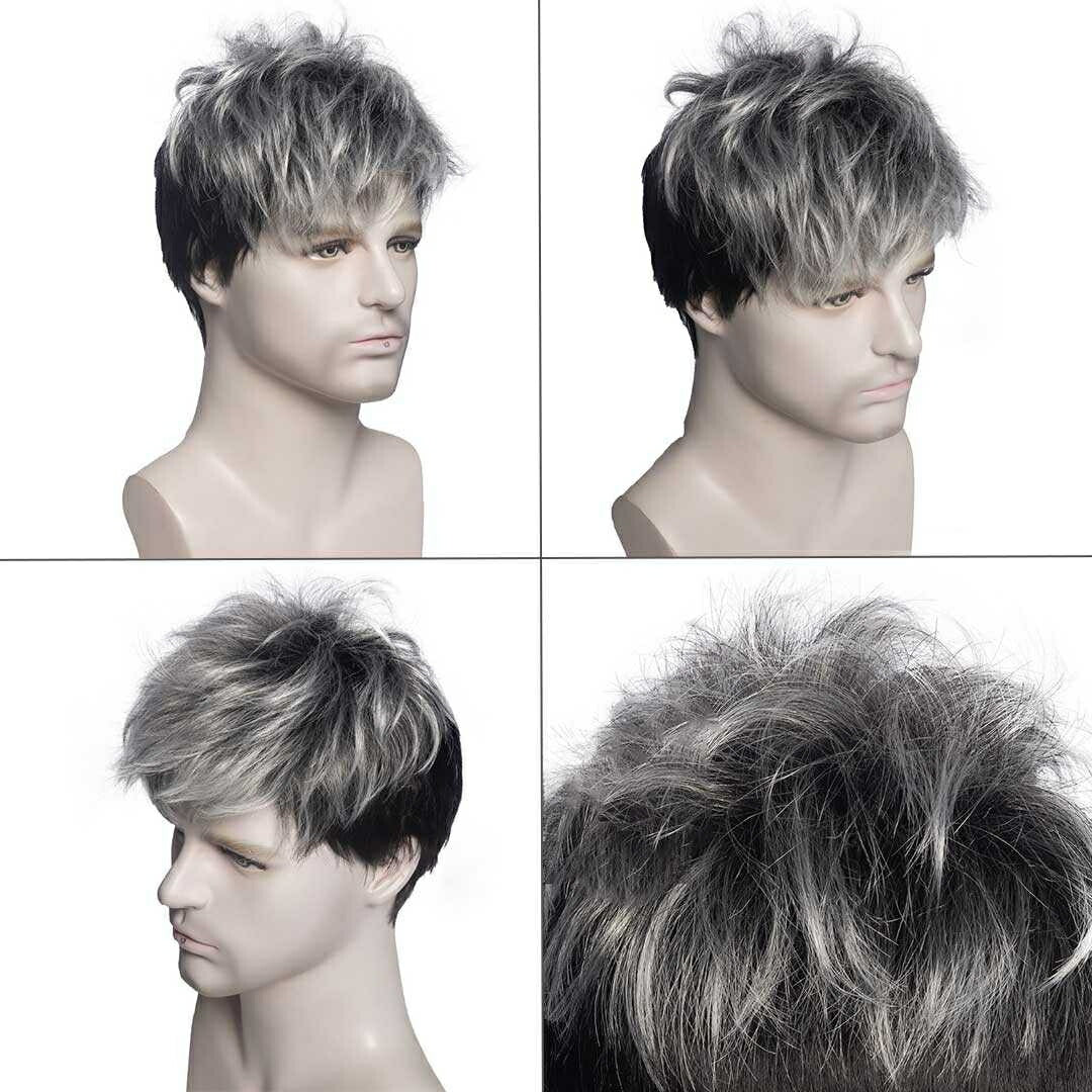 ウィッグ シルバー ウルフ ショート フルウィッグ ネット付き 銀髪 黒髪 silver ヘア ロング フルウィッグ 自然 軽量 小顔効果 ナチュラル サラツヤ かわいい 流行り 最新 ベース 病みかわ 夢かわいい ストレート 調整可能