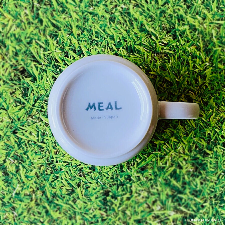 MEAL(ミール)キッズネコ　VPマグ 210cc  猫 キャット 白磁 電子レンジOK 食洗機OK 子供用 キッズ用 食器 子供サイズ かわいい アニマル 動物 キャラクター　マグカップ MUG コーヒーカップ 美濃焼 国産 安心 日本製  陶器のふる里  trys亜