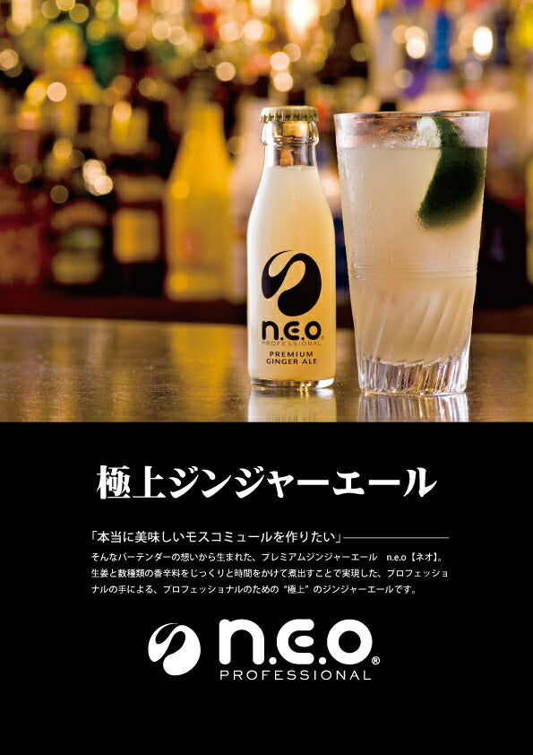 友桝飲料 n.e.o（neo ネオ）プレミアムジンジャーエール  95ml 瓶 24本入