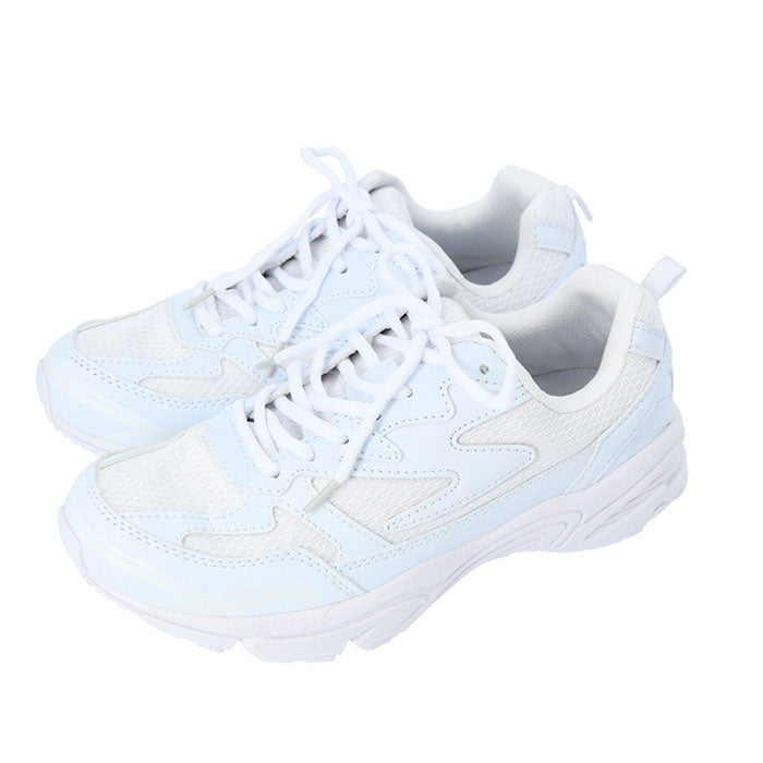 【WHITE・23.5cm】 スニーカー 白 通学 通販 運動靴 通学靴 ジュニア レディース メンズ 防水 軽量 シンプル キッズ 学校 中学生 ホワイト 22.5cm 23cm 23.5cm 24cm 24.5cm