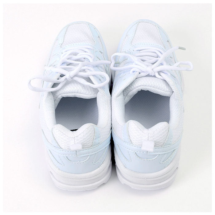 【WHITE・23.5cm】 スニーカー 白 通学 通販 運動靴 通学靴 ジュニア レディース メンズ 防水 軽量 シンプル キッズ 学校 中学生 ホワイト 22.5cm 23cm 23.5cm 24cm 24.5cm