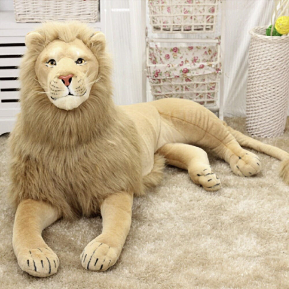【人気商品】ぬいぐるみ ライオン クッション 特大 1.1m LION 百獣の王 抱き枕 動物 アニマル かわいい チャーミング おもちゃ 誕生日 クリスマス ギフト サプライズ 友人 家族 パーティー 恋人 お遊戯会 子供 イベント SNS お返し品