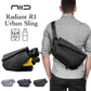 【インディゴ・ボディバッグ】 ボディバッグ メンズ ブランド 通販 NIID ニード X URBANATURE R1 横型 カジュアル かっこいい ショルダーバッグ スリングバッグ 斜めがけ 大容量 多機能 収納力 撥水 はっ水