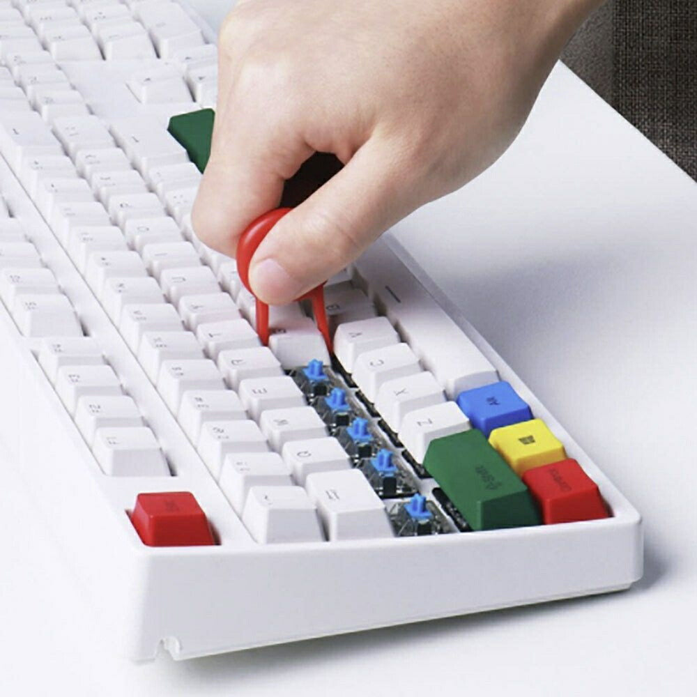 ブラシ キーボード 小物用 3機能 分解可能 クリーナー Keyboard Brush PC パソコン キーボード用 生活雑貨 クリーニング用 コンパクト 収納 ブラッシング ほこり取り 毛取り 掃除 クリーン 抜け毛 毛玉 お手入れ ゴミ取り 便利
