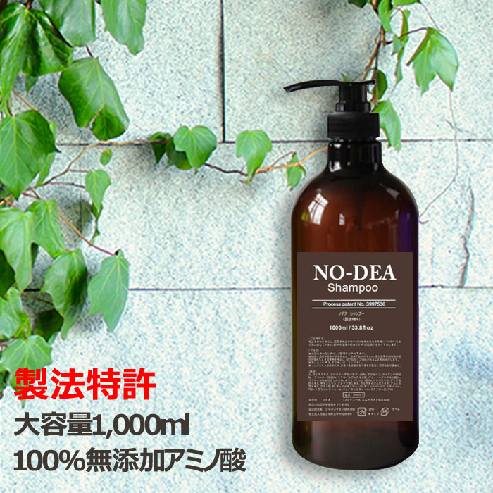 シャンプー ボトル メンズ 美容室 サロン専売品  業務用 nodea ノデア NO-DEA 1000ml ポンプ