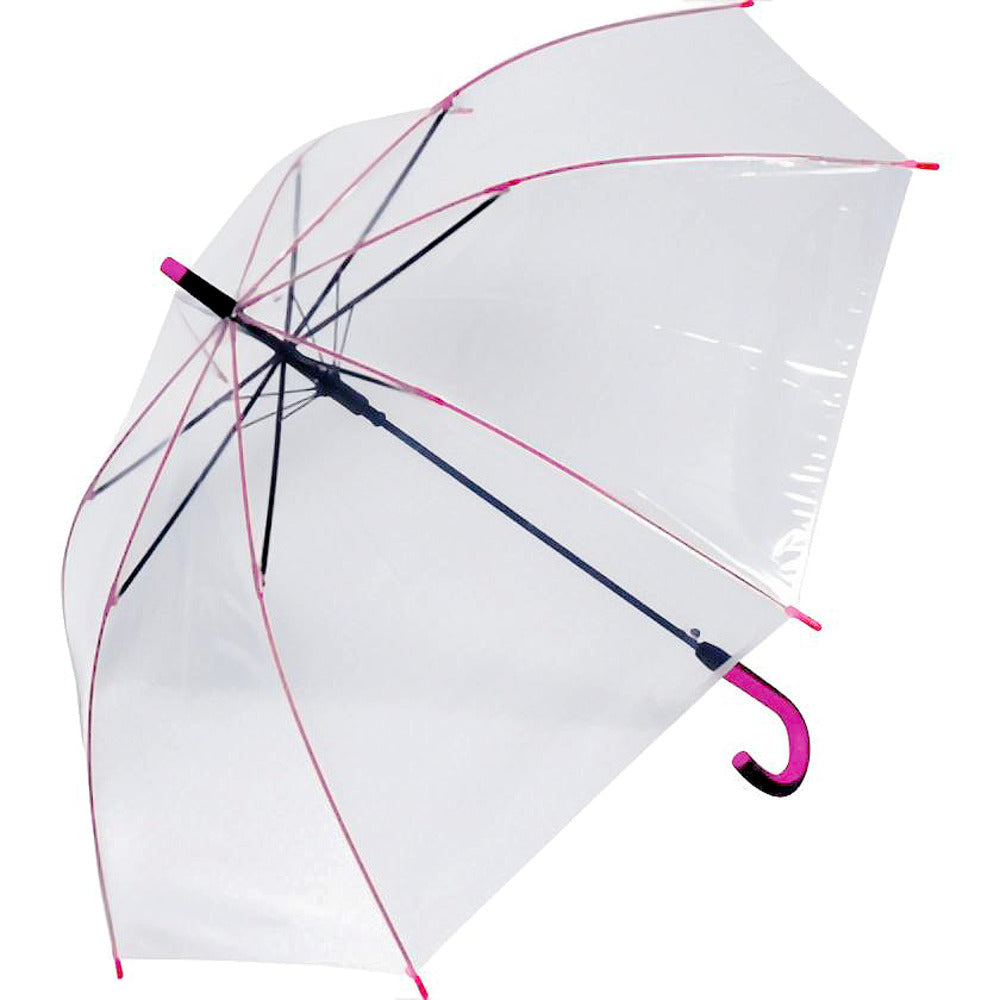 【PINK・ビニール傘】 ビニール傘 オシャレ 通販 大きい サイズ 60cm カラー 丈夫 グラスファイバー骨 ジャンプ式 かわいい 長傘 傘 レディース メンズ 通勤 通学 婦人傘 紳士傘 耐風 おしゃれ