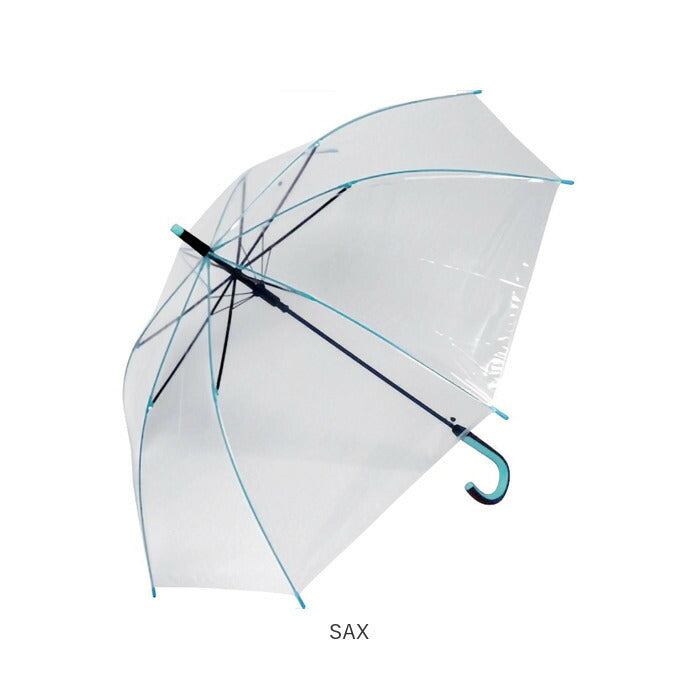 【SAX・ビニール傘】 ビニール傘 オシャレ 通販 大きい サイズ 60cm カラー 丈夫 グラスファイバー骨 ジャンプ式 かわいい 長傘 傘 レディース メンズ 通勤 通学 婦人傘 紳士傘 耐風 おしゃれ