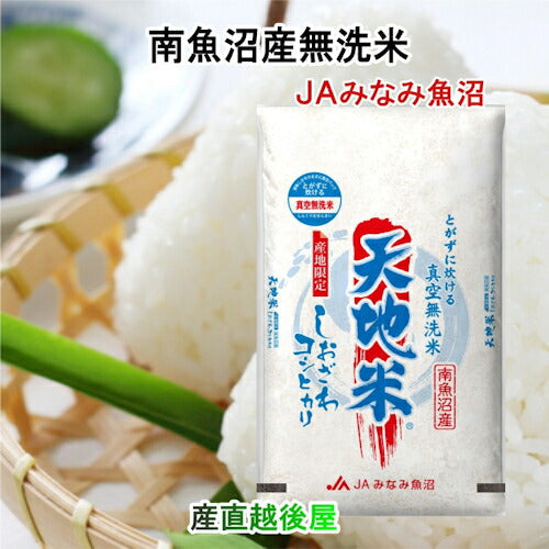 【送料込み】令和５年産 南魚沼産 コシヒカリ 5kg 無洗米新潟県 南魚沼 JAみなみ魚沼農協真空包装 天地米