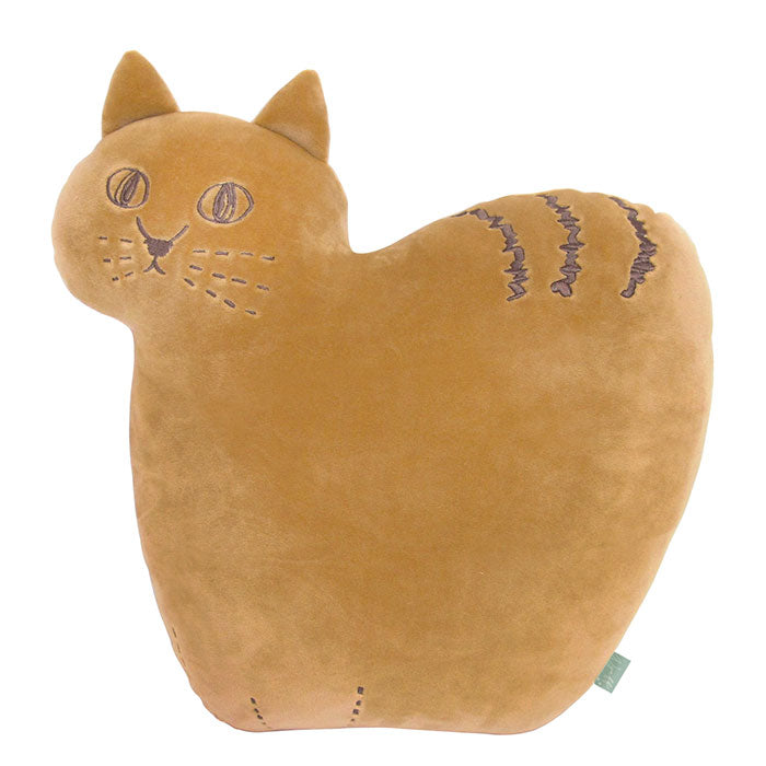 【ブラウン・クッション】 ぬいぐるみ クッション 通販 姿勢 サポート 猫 子供 いす デスクワーク ねこ おしゃれ かわいい ネコ 雑貨 もちもちクッション ふわふわ 母の日 誕生日 プレゼントギフト インテリア