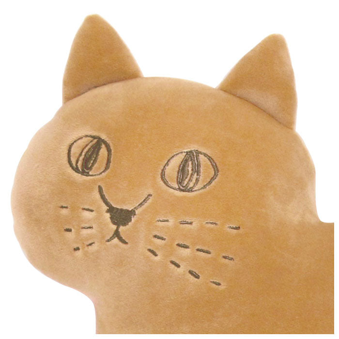 【ブラウン・クッション】 ぬいぐるみ クッション 通販 姿勢 サポート 猫 子供 いす デスクワーク ねこ おしゃれ かわいい ネコ 雑貨 もちもちクッション ふわふわ 母の日 誕生日 プレゼントギフト インテリア