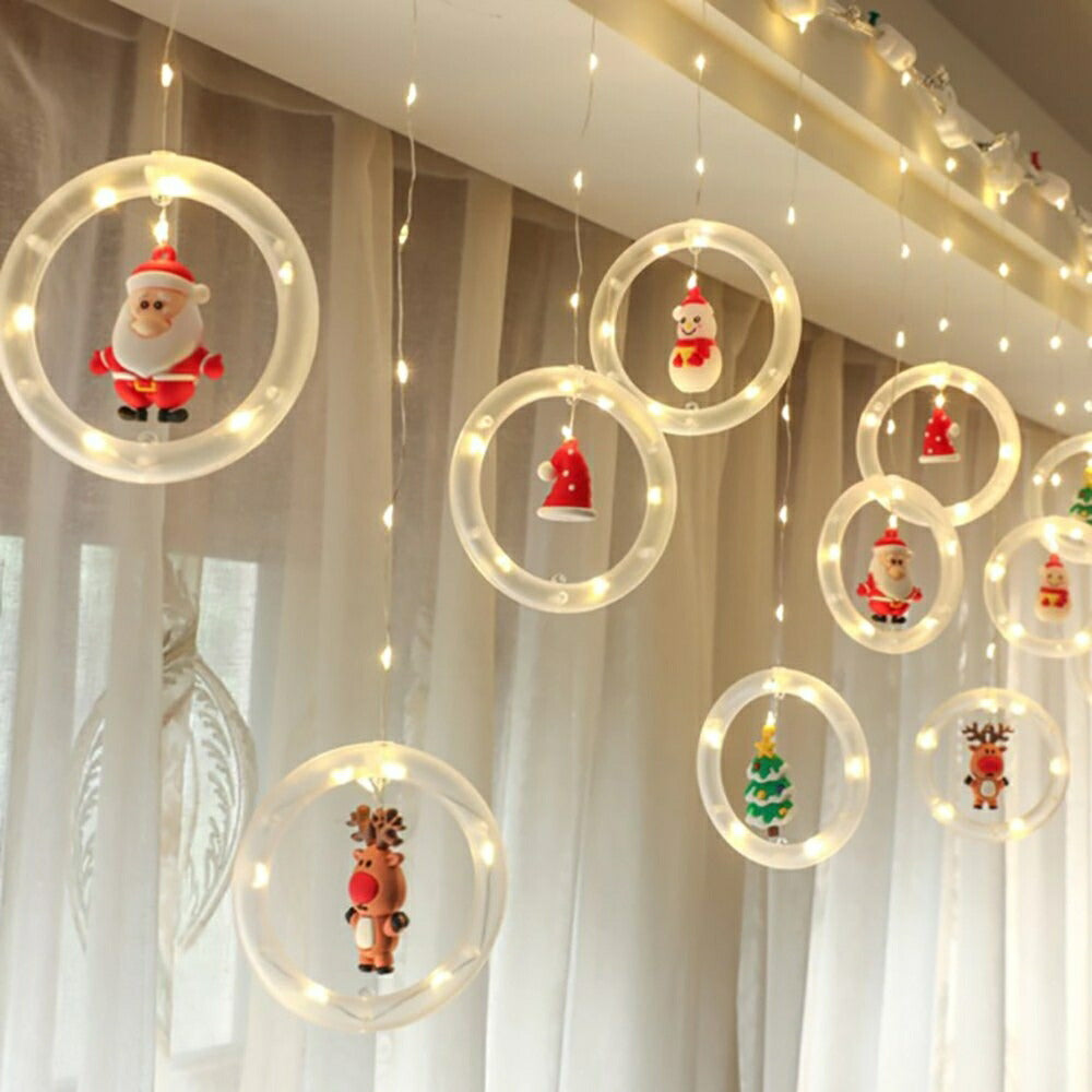 照明 クリスマス リングライト 装飾 クリスマス装飾 LED イルミネーション オーナメント USB 超豪華 クリスマスオーナメント イルミネーションライト 豪華セット クリスマスツリー 飾り付け 飾り 華やか おしゃれ クリスマスパーティー きれい ホワイトクリスマス