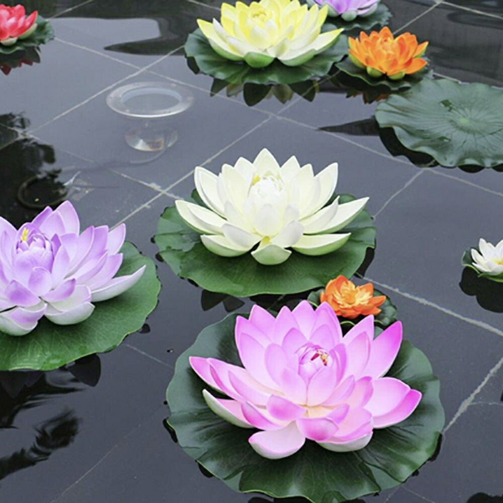 造花 蓮の花 蓮華 5個セット ロータス lotus 浮かせ花 フローティングフラワー アートフラワー フェイクフラワー アジアン雑貨 お得 フローティング フラワー 雑貨 アジアン小物 造り花 華 風水 風景 ホームデコレーション