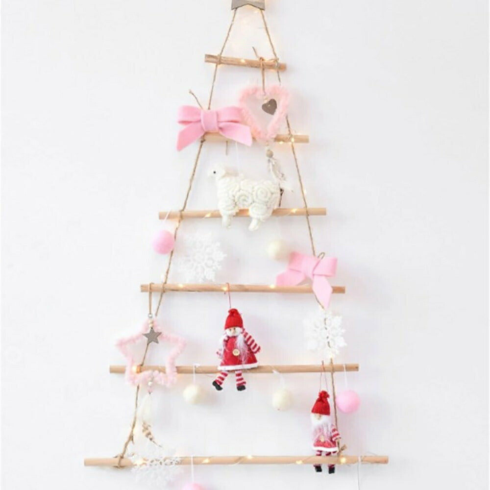 クリスマスツリー 木の壁掛けツリー 6段 木製スター付き ツリー 92cm オーナメント 誕生日 飾り付け 室内 デコレーション メリークリスマス クリスマス用品 クリスマス木 可愛い かわいい 部屋を飾りきれい Xmas Christmas