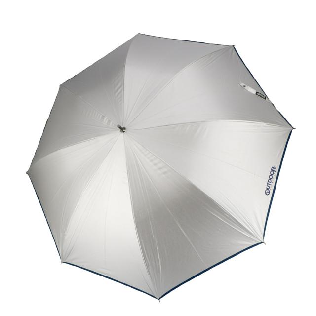 【シルバー・雨晴兼用長傘】 長傘 65cm 晴雨兼用 通販 メンズ レディース OUTDOOR PRODUCTS アウトドアプロダクツ 傘 UVカット 裏PUコーティング 遮光率 99％以上 大きめ 男女兼用 日傘 日焼け対策 暑さ対策 通勤