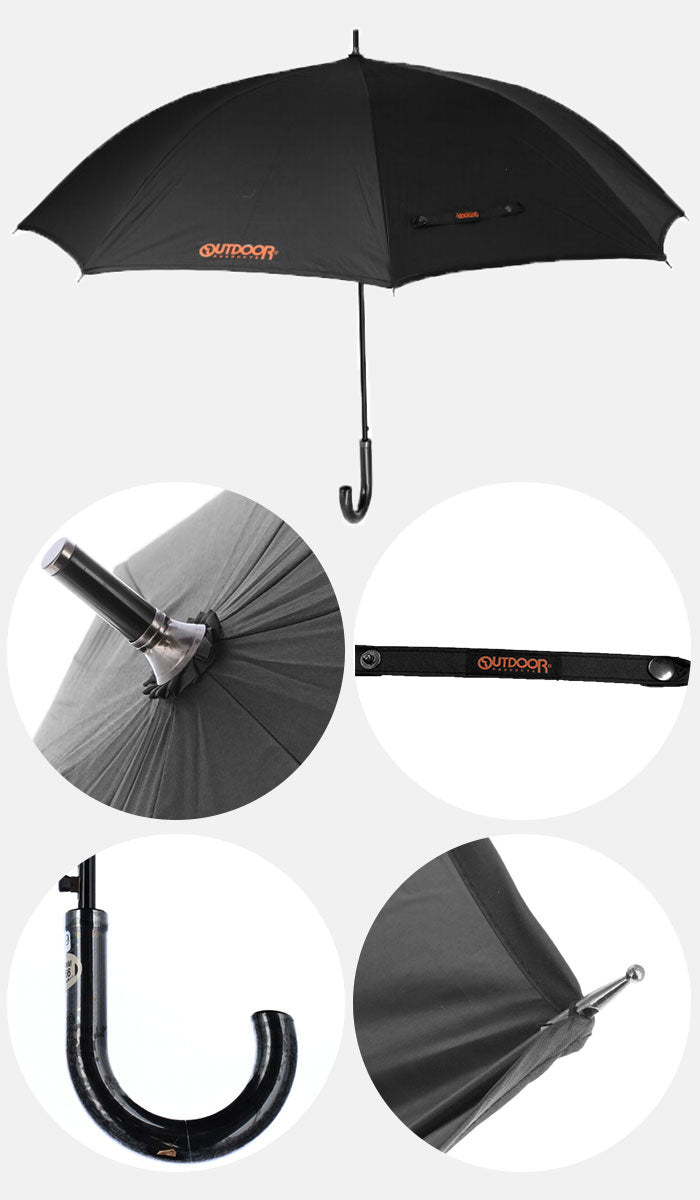 【シルバー・雨晴兼用長傘】 長傘 65cm 晴雨兼用 通販 メンズ レディース OUTDOOR PRODUCTS アウトドアプロダクツ 傘 UVカット 裏PUコーティング 遮光率 99％以上 大きめ 男女兼用 日傘 日焼け対策 暑さ対策 通勤