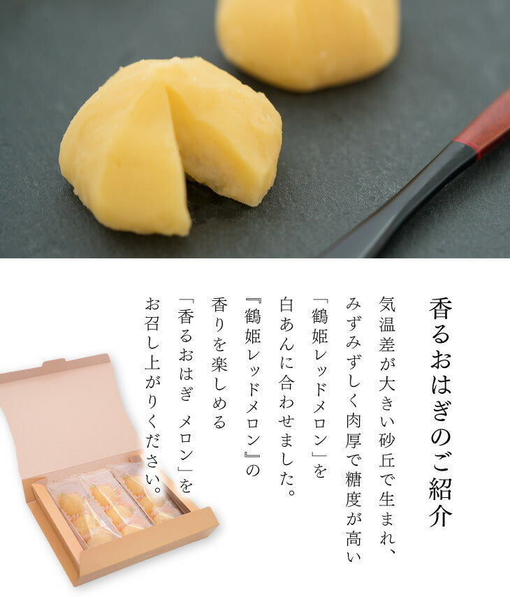 送料無料 ギフト 香りおはぎ(メロン味) 9個いり ※一部地域は別途送料 お中元