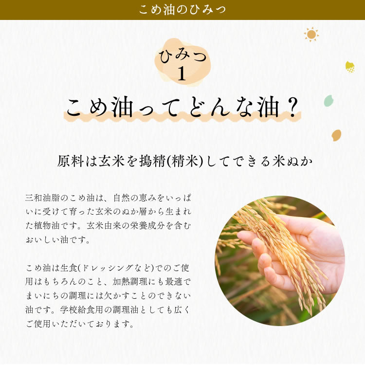ギフト 贈り物 天のめぐみのこめ油 900g×3本 三和油脂 米油 こめあぶら ギフト 送料無料※一部地域は別途送料