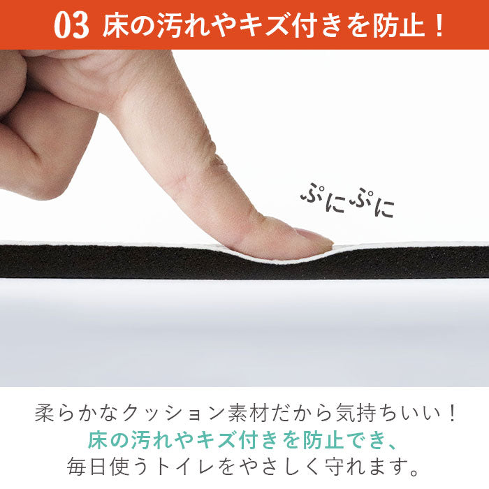 【012510.ポンポンブルー】 トイレマット 北欧 おしゃれ 通販 拭けるトイレマット 抗菌 防臭 はっ水 撥水 ふける 拭ける 清潔 やわらか ぷにぷに 洗濯不要 冷え対策 滑り止め PVC OKATO オカトー トイレ用品