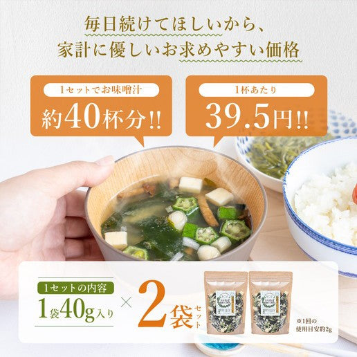 80g(40g×2) ヌルねば味噌汁の具材