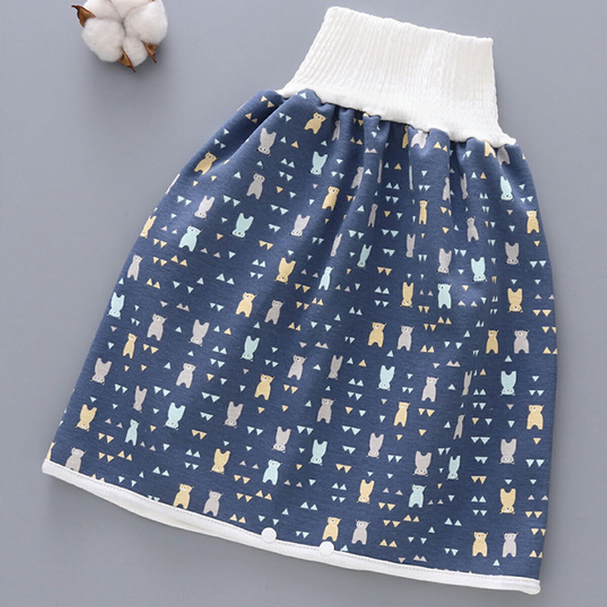 おねしょ ズボン おねしょパンツ おねしょケット おねしょ対策 ズボン 小学生 防水 ガード ズボン 男の子 女の子 パジャマ グッズ スカート ずぼん 子供 こども 幼稚園 保育園 綿100％ コットン 2タイプ おむつ 防水 ベビー 大きいサイズ春 夏 秋 冬 100 110 120 130 140(B(パンツ)熊 ネイビー,M)