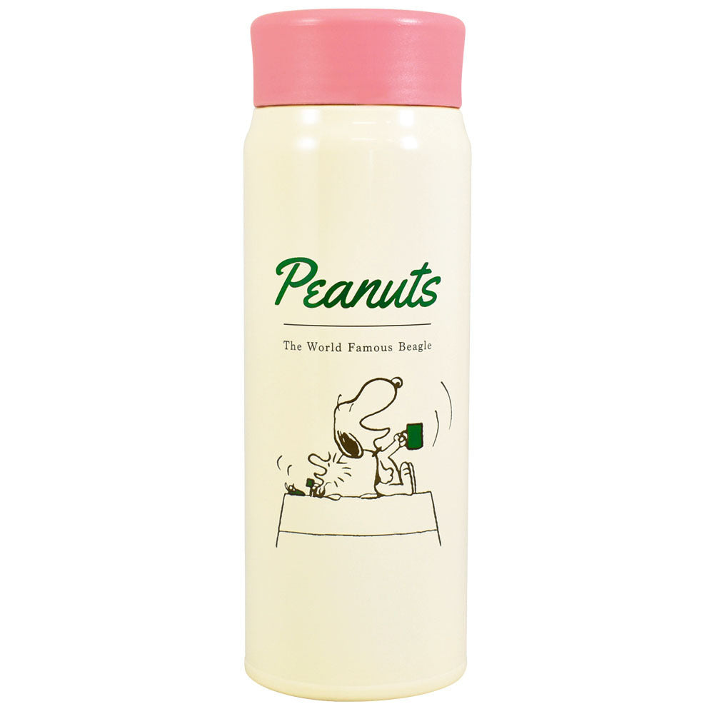 【スヌーピー・ピンク・タンブラー】 ステンレスボトル キャラクター 通販 約 500ml 480ml スヌーピー マイボトル 洗いやすい 保温 保冷 水筒 おしゃれ 直飲み 軽量 大人可愛い 大きめ タンブラー 女の子 高校生 ピーナッツ