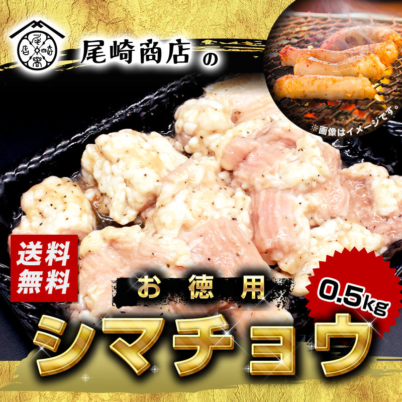500g    牛ホルモン 大腸 シマチョウ 味付けなし