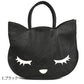【2.アイボリー・P111002】 プーちゃん バッグ プー かわいい 定番 黒猫 猫グッズ 雑貨 レディース 皮 ネコ ねこ 猫 トートバッグ ぷーちゃん