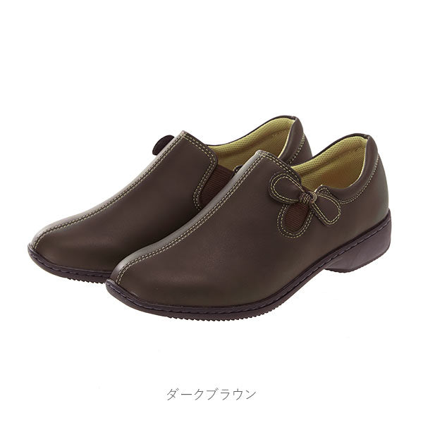 【ブラック・24.5cm】 靴 レディース 歩きやすい 50代 通販 60代 軽い カジュアルシューズ 軽量 おしゃれ 3E 幅広 22cm 22.5cm 23cm 23.5cm 24cm 24.5cm 婦人靴 婦人用 ブラック 黒 ダークブラウン キャメル