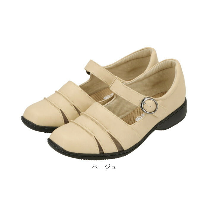 【ブラック・23ｃｍ】 サンダル レディース 夏 通販 履きやすい ストラップサンダル 疲れにくい 歩きやすい 吸汗 吸湿 消臭 おしゃれ かわいい シンプル メッシュ インソール パンジー pansy 3E 脱ぎ履き簡単