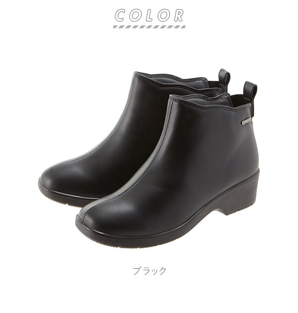 【オレンジ・23.5cm】 レインブーツ レディース ショート 通販 軽量 ヒール おしゃれ シンプル レインシューズ 長靴 ショート丈 雨靴 防水 ショートブーツ 黒 ブラック 滑り止め 滑りにくい 歩きやすい