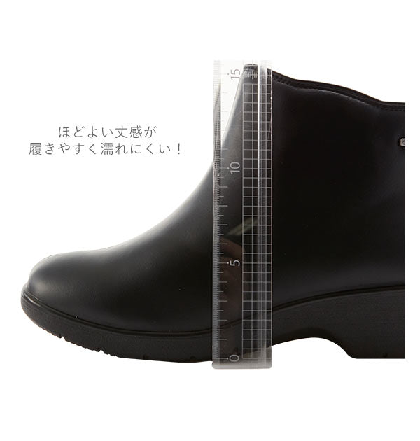 【オレンジ・23.5cm】 レインブーツ レディース ショート 通販 軽量 ヒール おしゃれ シンプル レインシューズ 長靴 ショート丈 雨靴 防水 ショートブーツ 黒 ブラック 滑り止め 滑りにくい 歩きやすい
