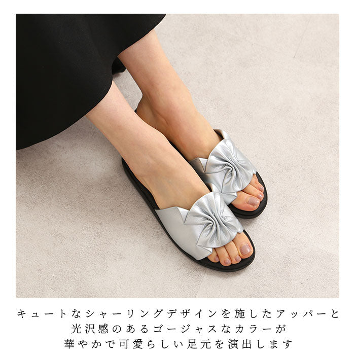 【シルバー・Sサイズ】 サンダル レディース 履きやすい 通販 おしゃれ かわいい パンジー pansy 軽い 軽量 歩きやすい 疲れにくい シンプル カジュアル つっかけ オフィス 職場 事務所 ローヒール フラット